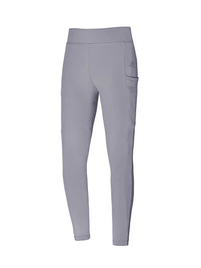 Light Grey Riding Tights with Side Rhinestones (Seat Grip) for Girls – KLkemmie - Kingsland