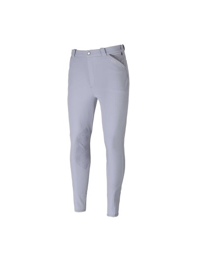 Pantalons d'équitation gris avec grip aux genoux pour homme KLkenton - Kingsland