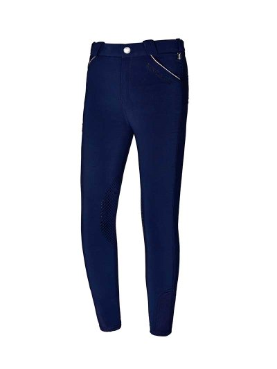 Navy Breeches with Tricolor Trim (Knee Grip) Junior Unisex – KLkonrad d - Kingsland