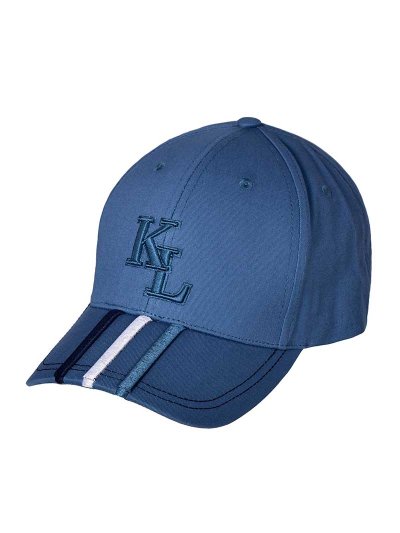 Casquette bleu avec 3 Bandeaux brodées (bleu marine, blanc et bleu) KLijaden - Kingsland
