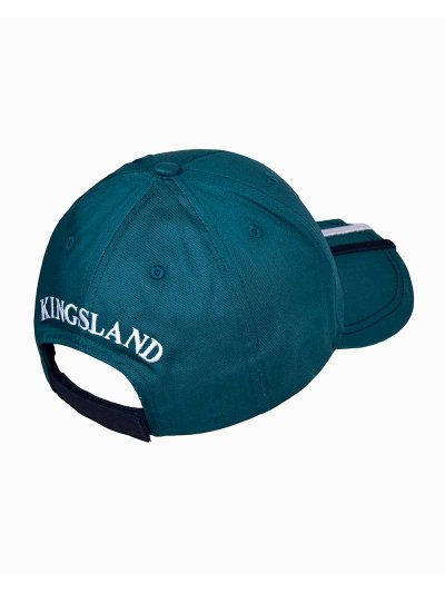 Casquette turquoise avec 3 Bandeaux brodées (bleu marine, blanc et turquoise) KLijaden - Kingsland - imagen 3