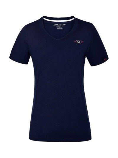 T-shirt d'entraînement à manches courtes bleu marine pour femme KLjaslyn - Kingsland