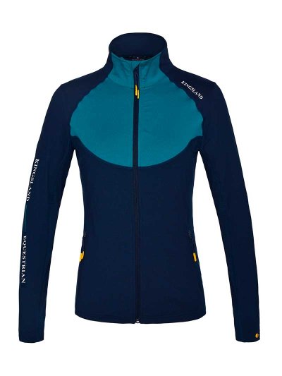 Lightweight Technical Training Jacket Navy and Turquoise for Women – KLjeanine - Kingsland