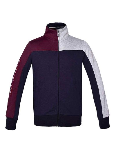 Sudadera azul marino, burdeos y gris con cuello alto junior unisex KLjayden - Kingsland