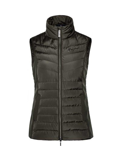 Gilet matelassé vert kaki foncé (green beluga) pour femme KLmanuela - Kingsland