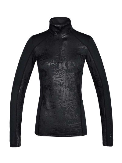 T-shirt à manches longues d'entraînement imprimée noir pour femme KLmaya - Kingsland