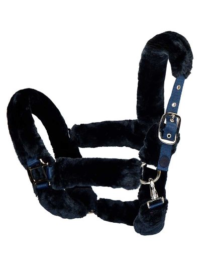 Licol d'écurie en mouton bleu marine pour poney (C et D) KLnikkey - Kingsland