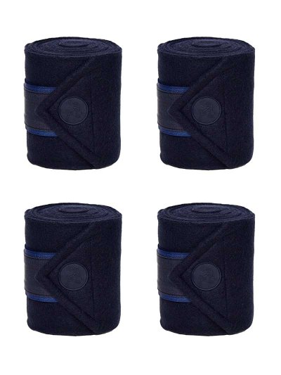 Lot de 4 bandes polaires de travail bleu marine pour cheval KLneedia - Kingsland
