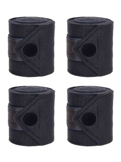 Lot de 4 bandes polaires de travail gris foncé (grey aspahalt) pour cheval KLneedia - Kingsland