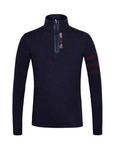 Camiseta de entrenamiento de manga larga azul marino para hombre KLnorman - Kingsland