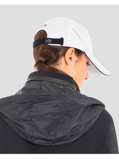 Casquette blanc avec détail en maille et logo frontal Cotye - Equiline - imagen 3