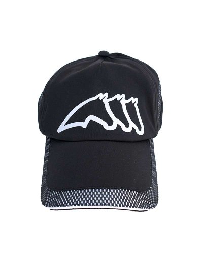 Casquette noir avec détail en maille et logo frontal blanc Cotye - Equiline - imagen 3