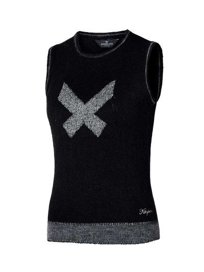 Women's Black Knit Vest - KLtabitha - Kingsland Dressage