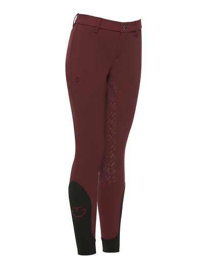 Burgundy Riding Pants without Pockets (Seat Grip) Junior Unisex - Cavalleria Toscana