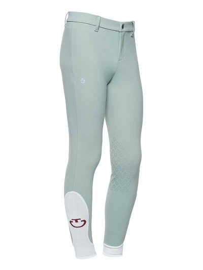 Children blueish light green knee grip breeches - Cavalleria Toscana