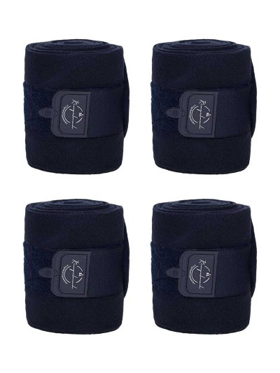 Lot de 4 bandes polaires de travail bleu marine pour cheval KLnenna - Kingsland