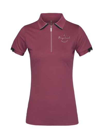 Polo technique rose/frutos du bosque (Pink dry rose) à manches courtes pour femme KLnaina - Kingsland