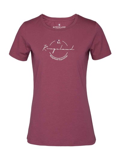 Camiseta de manga corta rosa/frutos del bosque (Pink dry rose) para niña KLnemine - Kingsland