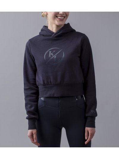 Sweat à capuche courte bleu marine pour femme KLorla - Kingsland