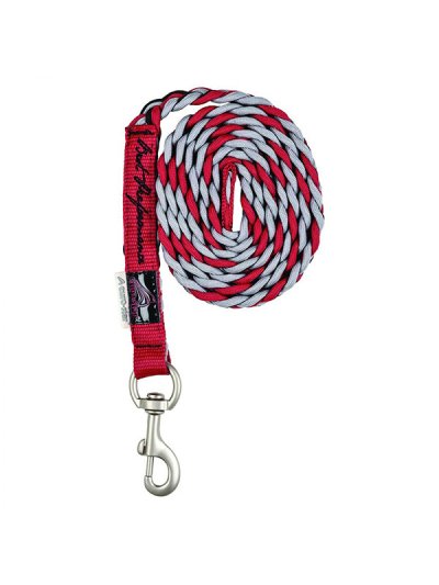 Braided lead rope in black, red, and white – Universal 181 model - Euro-Star
