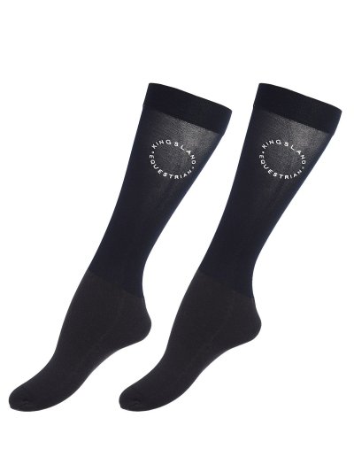 Pack de 2 pares de calcetines finos de competición azul marino KLsylvia - Kingsland