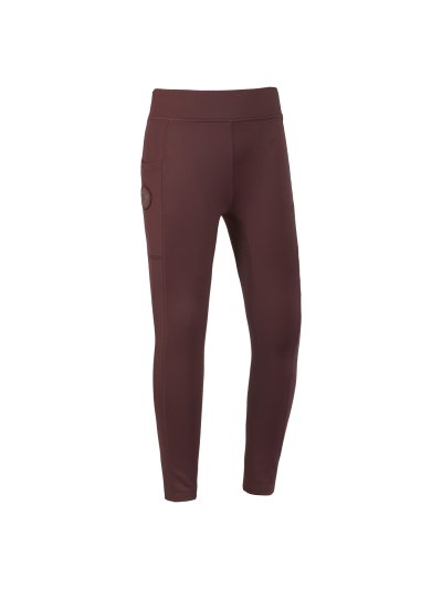 Leggings bordeaux (grip à fond intégral) pour fille - KLKACY F-TEC4 - Kingsland