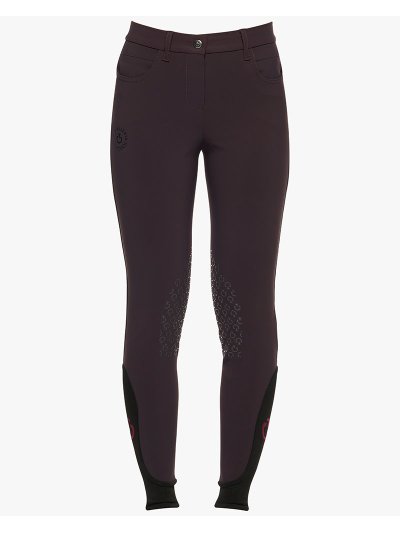 Pantalons bordeaux (grip aux genoux) pour fille CT-Orbit - Cavalleria Toscana