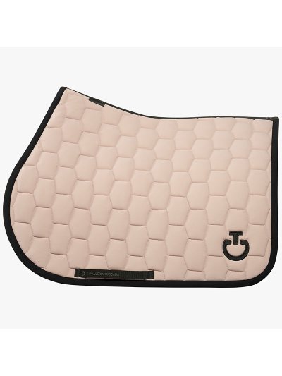 Sudadero de salto beige y negro para caballo y pony Geometric quilted - Cavalleria Toscana