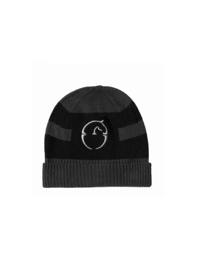 Gorro de punto a gris y negro para invierno Beanie - Vestrum
