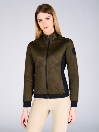 Manteau de vert et noir avec fermeture éclair pour femme Lierna - Vestrum