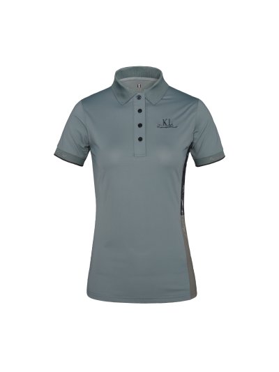Polo à manches courtes et col vert kaki marine pour femme KLtaylin - Kingsland