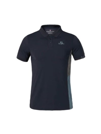 Polo de entrenamiento de manga corta azul marino para hombre KLtyler - Kingsland
