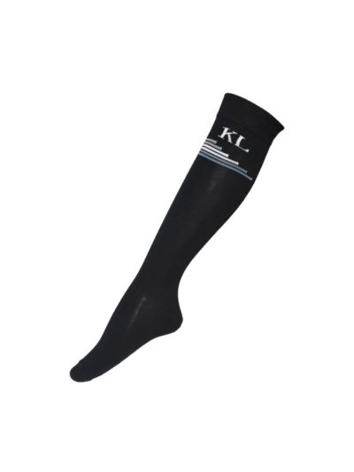Calcetines altos azul marino con detalles de la marca en la parte superior KLbethel - Kingsland