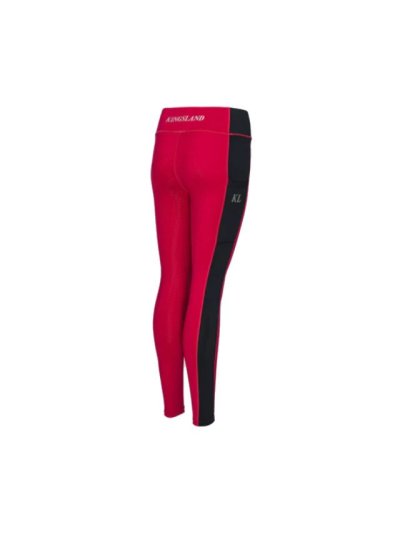 Leggings rose et bleu marine (grip à fond intégral) et poche latérale pour fille KLtigts - Kingsland