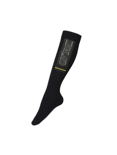 Calcetines altos azul marino de lana con logo de la marca KLedy - Kingsland