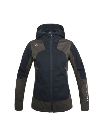 Veste technique gris foncé et vert avec capuche pour femme KLeliza - Kingsland