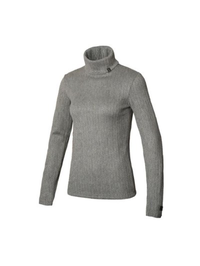 Pull épais en maille gris de col vuelto pour femme KLfilomena - Kingsland