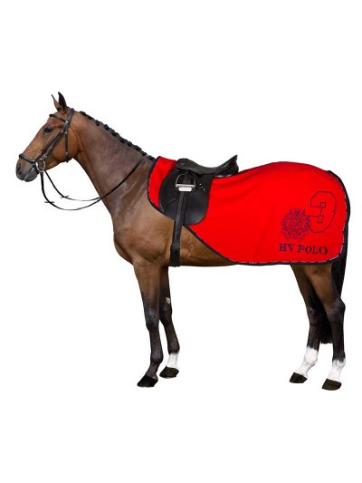 Manta polar con riñonera roja para caballo Favouritas - HV Polo