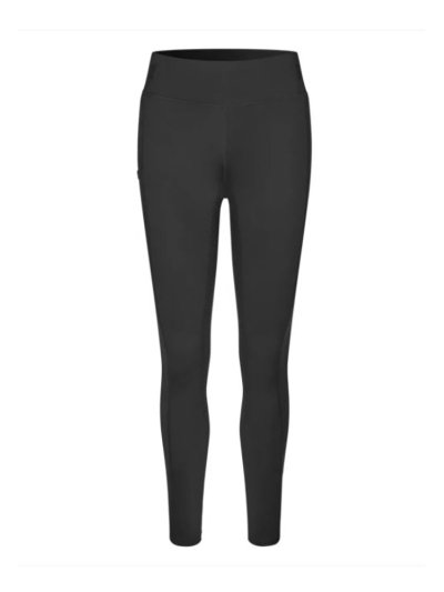 Black tights with pocket (full grip) for women KLkiara - Kingsland