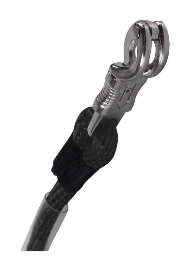 Ramal negro de 90cm con protección de goma para preparador o remolque - QHP - imagen 2