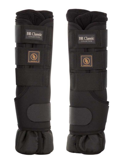 Pack de 2 protectores de descanso delanteros negros para caballo - BR