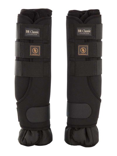Pack de 2 protectores de descanso traseros negros para caballo - BR