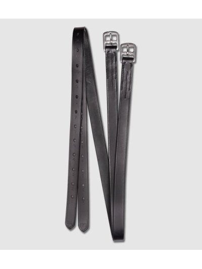 Aciones de estribos de cuero negro de 22mm de ancho para caballo - Waldhausen
