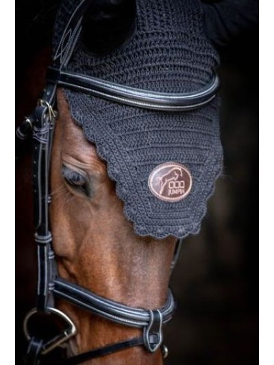 Orejeras azul marino con orejas elásticas para caballo - Jumpin - imagen 3