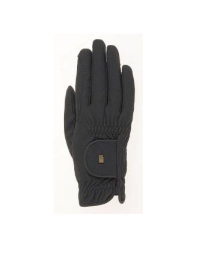 Guantes negros con grip para montar a caballo de invierno Roeck Grip Winter - Roeckl