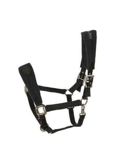 Licol d'écurie gris foncé avec muserolle et têtière polaires pour cheval - Kingsland