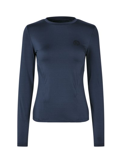 T-shirt d'entraînement bleu marine foncé et manches longues pour femme -KLMandy - Kingsland