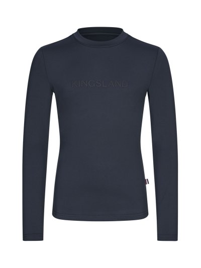 Junior (unisex) navy long-sleeve training shirt - KLMarlow - Kingsland