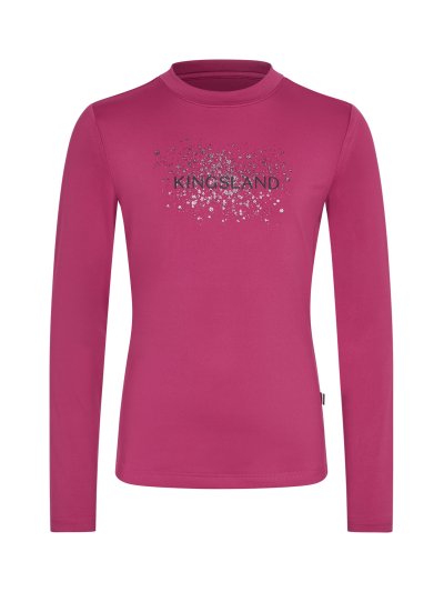 Camiseta de entrenamiento de manga larga en color rosa para niña -KLMadeline - Kingsland