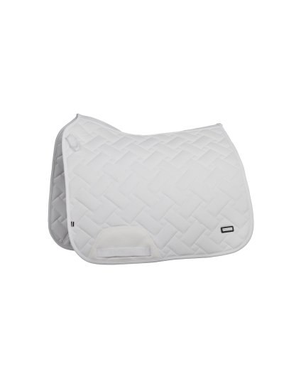 White dressage saddle pad for horse - Kingsland